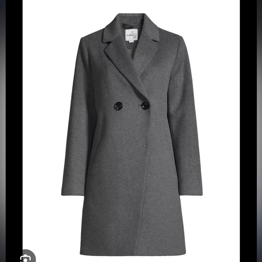 NWT Sam Edelman Women’s Wool Blend Double-Breasted Cutaway Coat Fall Winter Warm